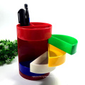 Desktop Multifunctional  Multicolor Cylinder Shaped Holder Rotatable Pen Pencil Holder